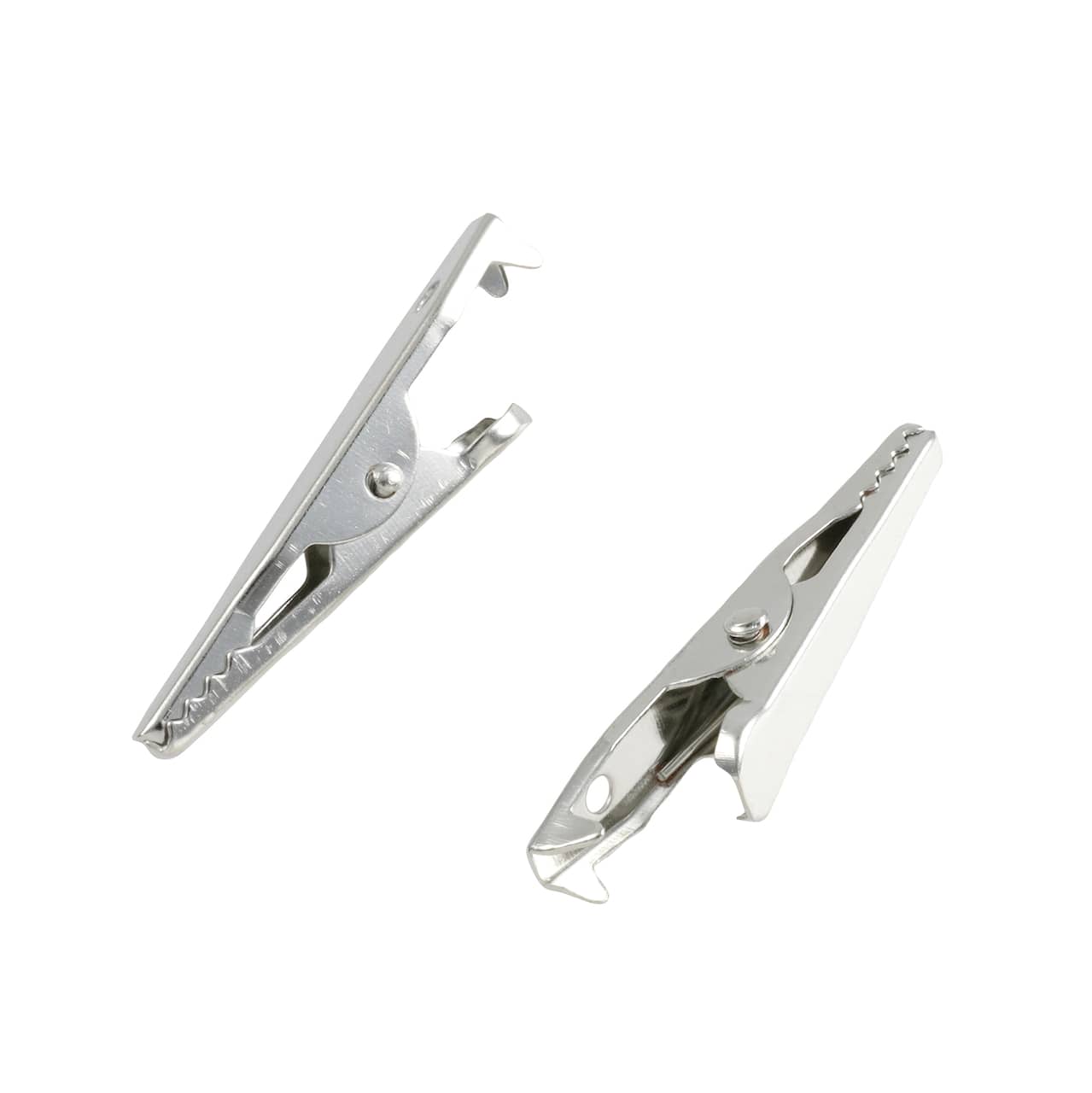 12 Packs: 12 ct. (144 total) Rhodium Alligator Clips by Bead Landing™